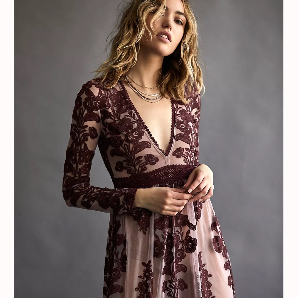 Free People, For Love & Lemons Temecula Maxi Dress, size L